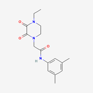 N-(3,5-dimethylphenyl)-2-(4-ethyl-2,3-dioxopiperazin-1-yl)acetamide