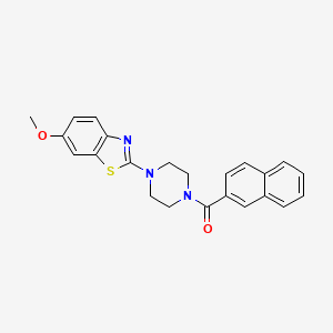 (4-(6-Methoxybenzo[d]thiazol-2-yl)piperazin-1-yl)(naphthalen-2-yl)methanone