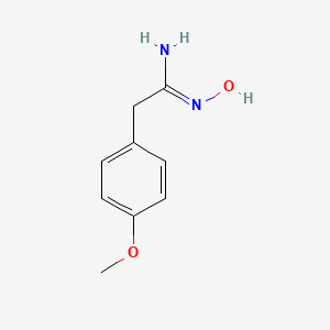 molecular formula C9H12N2O2 B2418489 (1Z)-N'-hydroxy-2-(4-methoxyphenyl)ethanimidamide CAS No. 1055926-31-2; 6965-38-4