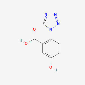 molecular formula C8H6N4O3 B2418524 5-hydroxy-2-(1H-tetrazol-1-yl)benzoic acid CAS No. 1219582-43-0