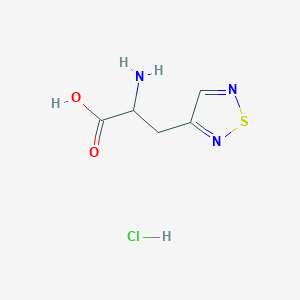 2-Amino-3-(1,2,5-thiadiazol-3-yl)propanoic acid;hydrochloride
