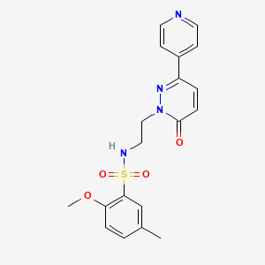 2-methoxy-5-methyl-N-(2-(6-oxo-3-(pyridin-4-yl)pyridazin-1(6H)-yl)ethyl)benzenesulfonamide