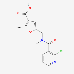 5-{[1-(2-chloropyridin-3-yl)-N-methylformamido]methyl}-2-methylfuran-3-carboxylic acid