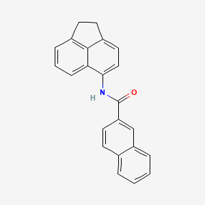 molecular formula C23H17NO B2418547 N-(1,2-dihydroacenaphthylen-5-yl)naphthalene-2-carboxamide CAS No. 391222-21-2
