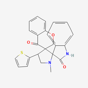 Chroman-4'-one-3'-spiro-3-N-methyl-4-(2-thienyl)-pyrrolidine-2-spiro-3