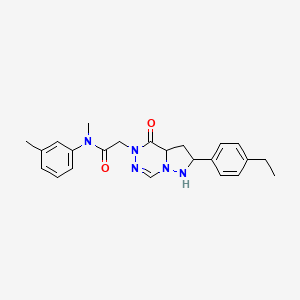 2-[2-(4-ethylphenyl)-4-oxo-4H,5H-pyrazolo[1,5-d][1,2,4]triazin-5-yl]-N-methyl-N-(3-methylphenyl)acetamide