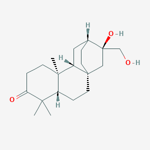 molecular formula C20H32O3 B241859 ent-16S,17-Dihydroxyatisan-3-one CAS No. 112523-91-8