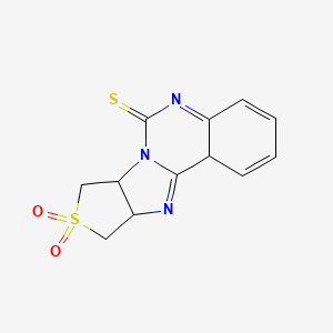 9-Sulfanylidene-13lambda6-thia-8,10,16-triazatetracyclo[8.6.0.0^{2,7}.0^{11,15}]hexadeca-1(16),2(7),3,5-tetraene-13,13-dione