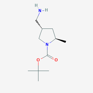 (2R,4S)-tert-Butyl 4-(aminomethyl)-2-methylpyrrolidine-1-carboxylate