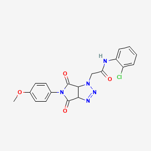 N-(2-chlorophenyl)-2-(5-(4-methoxyphenyl)-4,6-dioxo-4,5,6,6a-tetrahydropyrrolo[3,4-d][1,2,3]triazol-1(3aH)-yl)acetamide