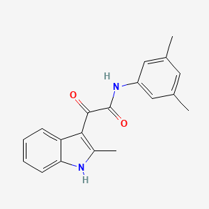 molecular formula C19H18N2O2 B2418606 N-(3,5-dimethylphenyl)-2-(2-methyl-1H-indol-3-yl)-2-oxoacetamide CAS No. 852372-00-0