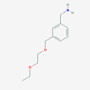 {3-[(2-Ethoxyethoxy)methyl]phenyl}methanamine