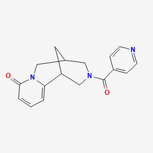 molecular formula C17H17N3O2 B2418620 3-异烟酰基-3,4,5,6-四氢-1H-1,5-甲基吡啶并[1,2-a][1,5]二氮杂环-8(2H)-酮 CAS No. 942025-20-9