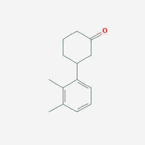 molecular formula C14H18O B2418622 3-(2,3-二甲基苯基)环己酮 CAS No. 1341861-50-4