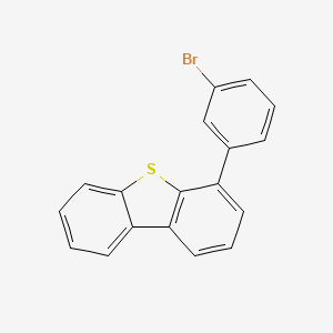 molecular formula C18H11BrS B2418630 4-(3-Bromophenyl)dibenzothiophene CAS No. 1084334-28-0