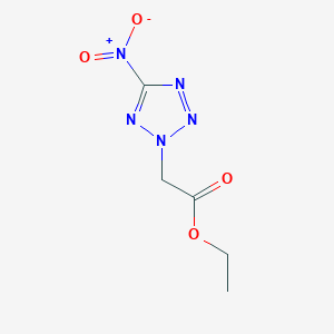 molecular formula C5H7N5O4 B2418656 ethyl (5-nitro-2H-tetrazol-2-yl)acetate CAS No. 359868-61-4