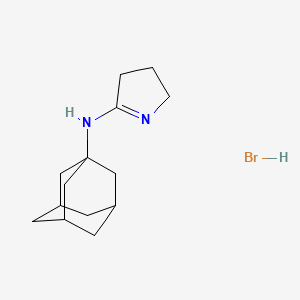 molecular formula C14H23BrN2 B2418674 Adamantan-1-yl-(4,5-dihydro-3H-pyrrol-2-yl)-amine CAS No. 474879-67-9