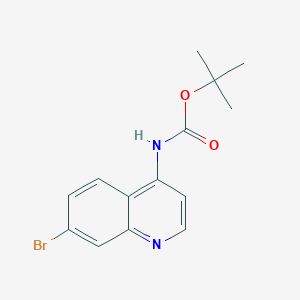 molecular formula C14H15BrN2O2 B2418690 Tert-butyl 7-bromoquinolin-4-ylcarbamate CAS No. 1416438-99-7