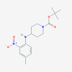 molecular formula C17H25N3O4 B2418723 tert-Butyl 4-(4-methyl-2-nitrophenylamino)piperidine-1-carboxylate CAS No. 932034-82-7