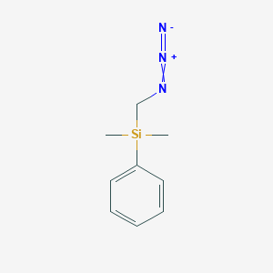 molecular formula C9H13N3Si B2418728 [(苯基二甲基甲硅烷基)甲基]叠氮化物 CAS No. 1144111-27-2