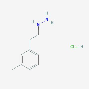 molecular formula C9H15ClN2 B2418746 (2-M-tolyl-ethyl)-hydrazine hydrochloride CAS No. 97294-52-5