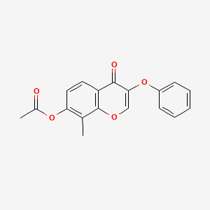 8-methyl-4-oxo-3-phenoxy-4H-chromen-7-yl acetate