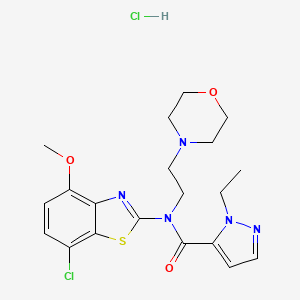 N-(7-chloro-4-methoxybenzo[d]thiazol-2-yl)-1-ethyl-N-(2-morpholinoethyl)-1H-pyrazole-5-carboxamide hydrochloride