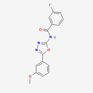 3-fluoro-N-(5-(3-methoxyphenyl)-1,3,4-oxadiazol-2-yl)benzamide
