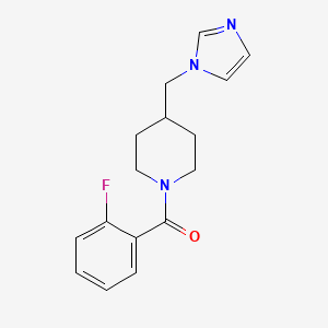 (4-((1H-imidazol-1-yl)methyl)piperidin-1-yl)(2-fluorophenyl)methanone