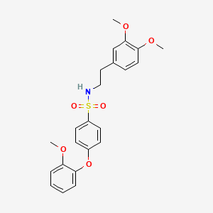 N-(3,4-dimethoxyphenethyl)-4-(2-methoxyphenoxy)benzenesulfonamide