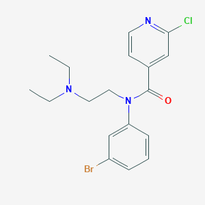 N-(3-bromophenyl)-2-chloro-N-[2-(diethylamino)ethyl]pyridine-4-carboxamide