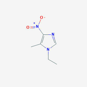 molecular formula C6H9N3O2 B2418824 1-ethyl-5-methyl-4-nitro-1H-imidazole CAS No. 1856100-92-9