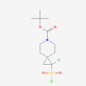 Tert-butyl 2-chloro-2-chlorosulfonyl-6-azaspiro[2.5]octane-6-carboxylate