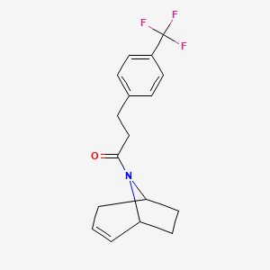 1-((1R,5S)-8-azabicyclo[3.2.1]oct-2-en-8-yl)-3-(4-(trifluoromethyl)phenyl)propan-1-one