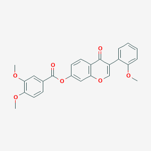 3-(2-methoxyphenyl)-4-oxo-4H-chromen-7-yl 3,4-dimethoxybenzoate