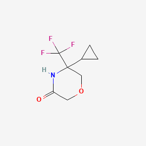 5-Cyclopropyl-5-(trifluoromethyl)morpholin-3-one