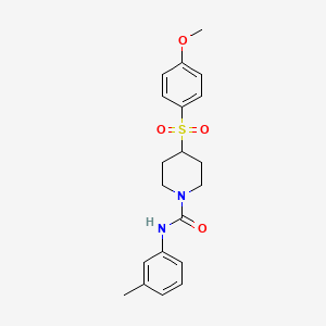 4-((4-methoxyphenyl)sulfonyl)-N-(m-tolyl)piperidine-1-carboxamide