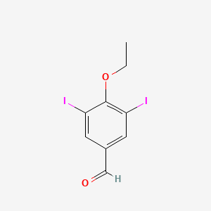 molecular formula C9H8I2O2 B2418910 4-Ethoxy-3,5-diiodobenzaldehyde CAS No. 632299-37-7