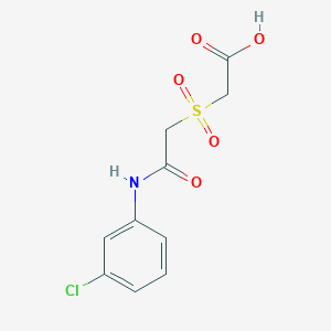 2-{[2-(3-Chloroanilino)-2-oxoethyl]sulfonyl}acetic acid