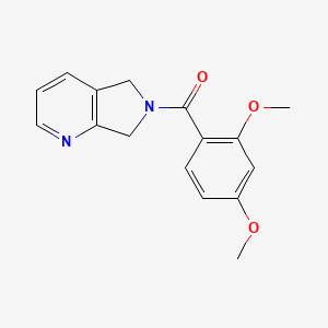 molecular formula C16H16N2O3 B2418919 6-(2,4-二甲氧基苯甲酰)-5H,6H,7H-吡咯并[3,4-b]吡啶 CAS No. 2195879-33-3