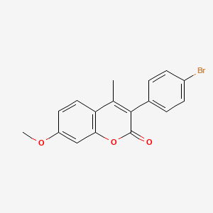 3-(4-Bromophenyl)-7-methoxy-4-methylchromen-2-one