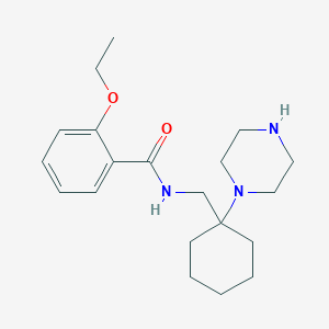 molecular formula C20H31N3O2 B2418944 2-Ethoxy-N-((1-(piperazin-1-YL)cyclohexyl)methyl)benzamide CAS No. 1334308-70-1