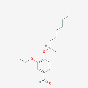 molecular formula C18H28O3 B2418945 3-ethoxy-4-(nonan-2-yloxy)benzaldehyde CAS No. 685861-15-8