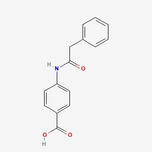 molecular formula C15H13NO3 B2418948 Ácido 4-[(fenilacetil)amino]benzoico CAS No. 73548-12-6