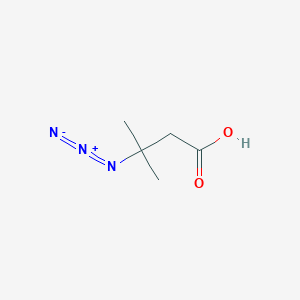 molecular formula C5H9N3O2 B2418949 3-Azido-3-methylbutanoic acid CAS No. 105090-72-0