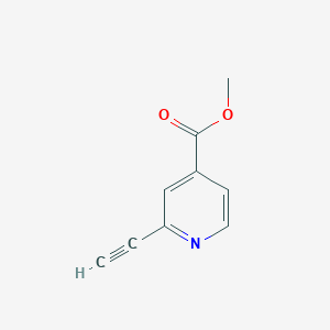 molecular formula C9H7NO2 B2418953 Methyl 2-ethynylisonicotinate CAS No. 1256810-92-0