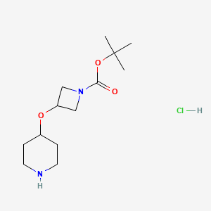 tert-Butyl 3-(piperidin-4-yloxy)azetidine-1-carboxylate hydrochloride