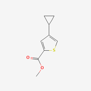 molecular formula C9H10O2S B2418977 Methyl 4-cyclopropylthiophene-2-carboxylate CAS No. 2111296-73-0