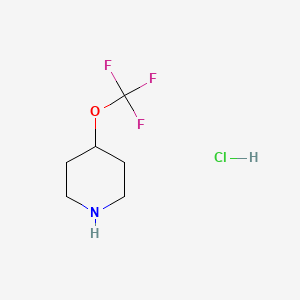 molecular formula C6H11ClF3NO B2418982 4-(Trifluoromethoxy)piperidine hydrochloride CAS No. 1206984-05-5; 1612172-50-5