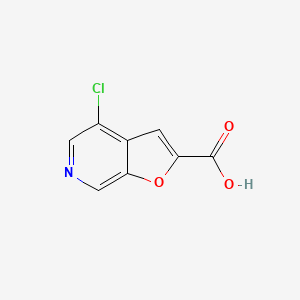 molecular formula C8H4ClNO3 B2418988 4-Chlorofuro[2,3-c]pyridine-2-carboxylic acid CAS No. 1367926-41-7
